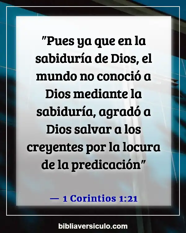 Versículos de la Biblia Sobre Predicación (1 Corintios 1:21)