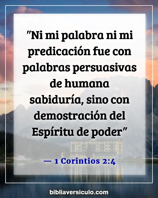 Versículos de la Biblia Sobre La existencia de fantasmas (1 Corintios 2:4)