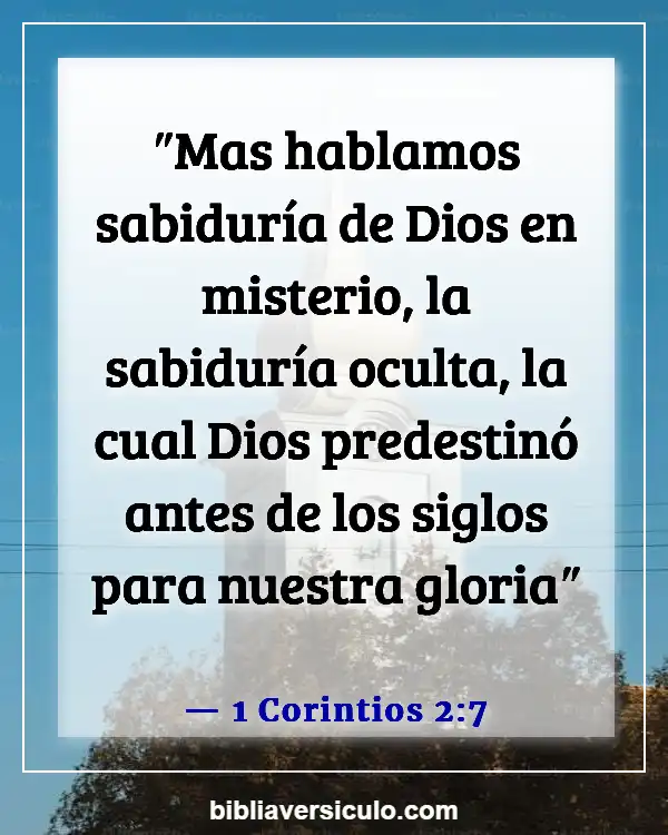 Versículos de la Biblia Sobre Predestinado (1 Corintios 2:7)