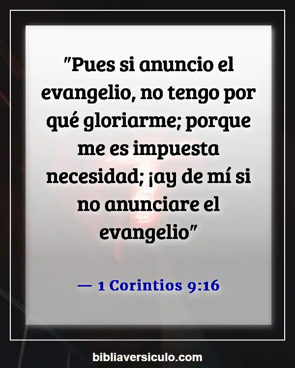 Versículos de la Biblia Sobre Predicadores (1 Corintios 9:16)