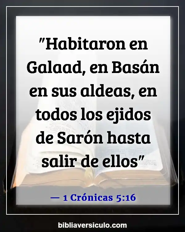 Versículos de la Biblia Sobre Flor de Sharon (1 Crónicas 5:16)