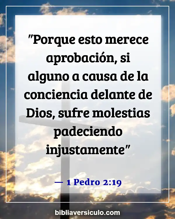 Versículos de la Biblia Sobre La conciencia (1 Pedro 2:19)