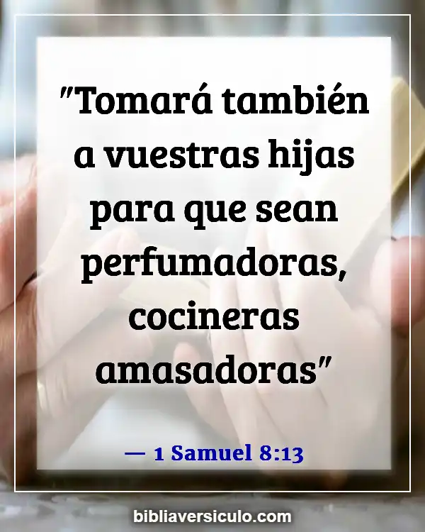 Versículos de la Biblia Sobre Letras (1 Samuel 8:13)