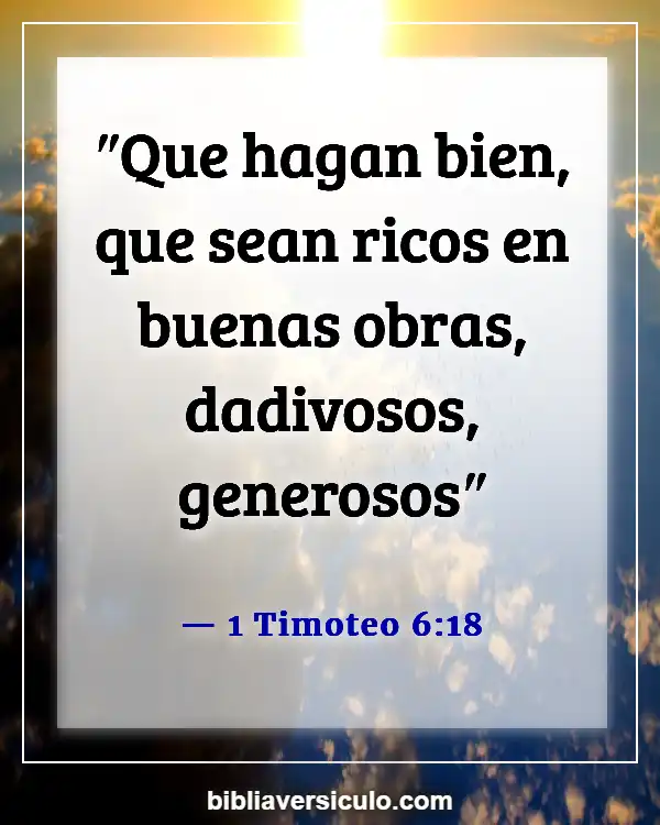 Versículos de la Biblia Sobre Compartir (1 Timoteo 6:18)