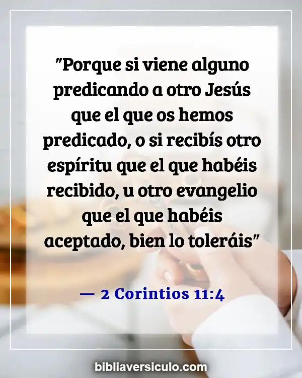 Versículos de la Biblia Sobre Religión falsa (2 Corintios 11:4)