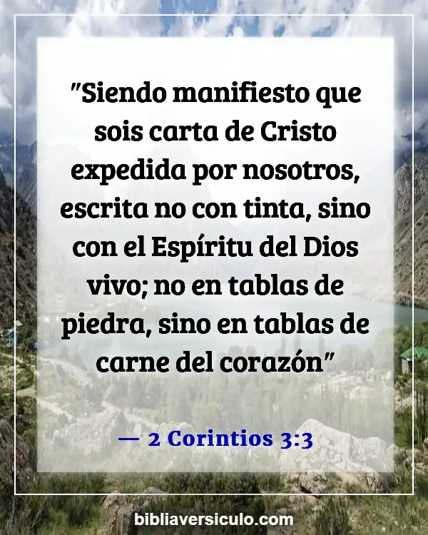 Versículos de la Biblia Sobre El pacto de sangre (2 Corintios 3:3)