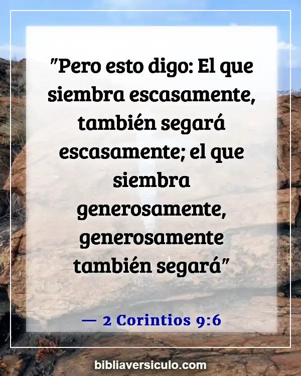 Versículos de la Biblia Sobre Recompensa financiera (2 Corintios 9:6)