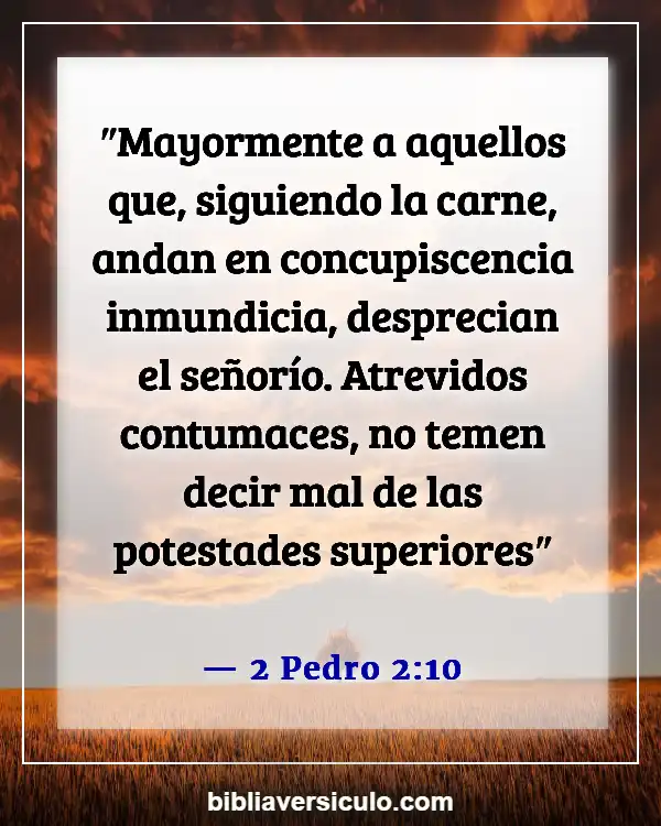 Versículos de la Biblia Sobre Gobiernos (2 Pedro 2:10)