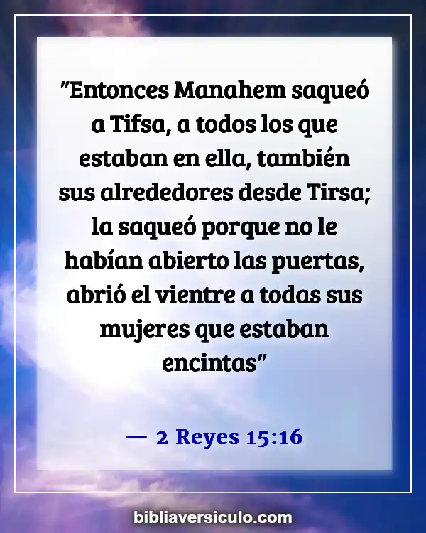 Versículos de la Biblia Sobre Aborto (2 Reyes 15:16)