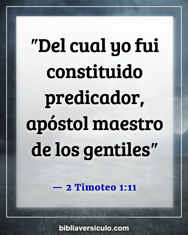 Versículos de la Biblia Sobre Maestro (2 Timoteo 1:11)