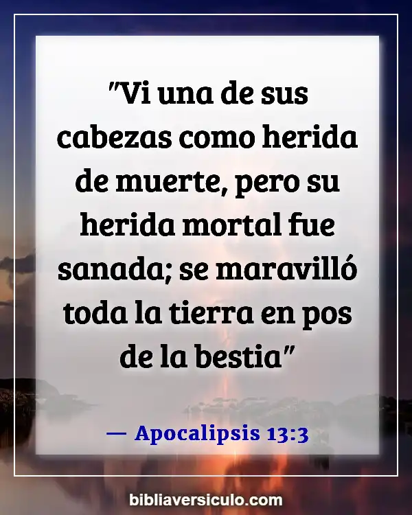 Versículos de la Biblia Sobre Marca de la bestia (Apocalipsis 13:3)