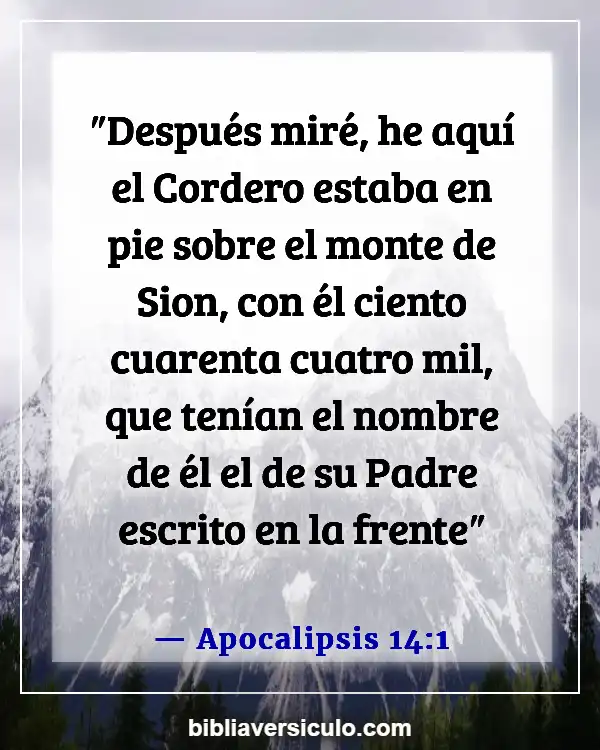 Versículos de la Biblia Sobre El viento (Apocalipsis 14:1)