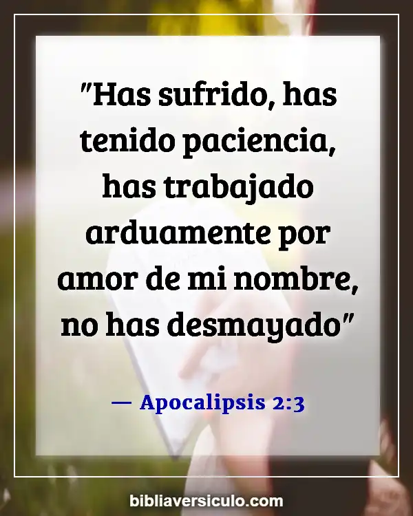 Versículos de la Biblia Sobre Fe y resistencia (Apocalipsis 2:3)