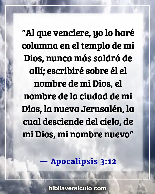 Versículos de la Biblia Sobre Parábola de las diez vírgenes (Apocalipsis 3:12)
