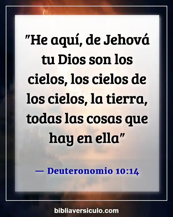 Versículos de la Biblia Sobre Cuidado (Deuteronomio 10:14)