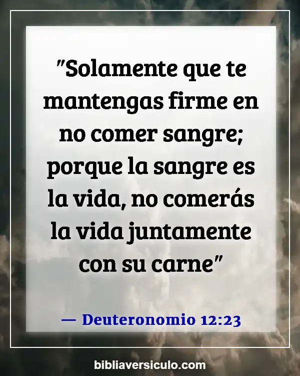 Versículos de la Biblia Sobre Vampiros (Deuteronomio 12:23)