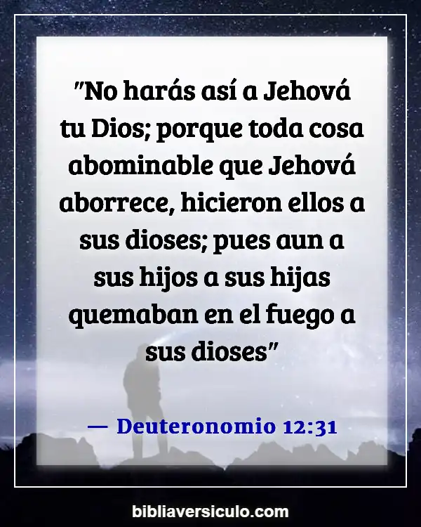 Versículos de la Biblia Sobre Abominación (Deuteronomio 12:31)
