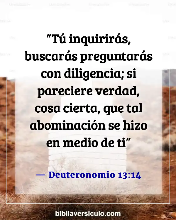Versículos de la Biblia Sobre Abominación (Deuteronomio 13:14)
