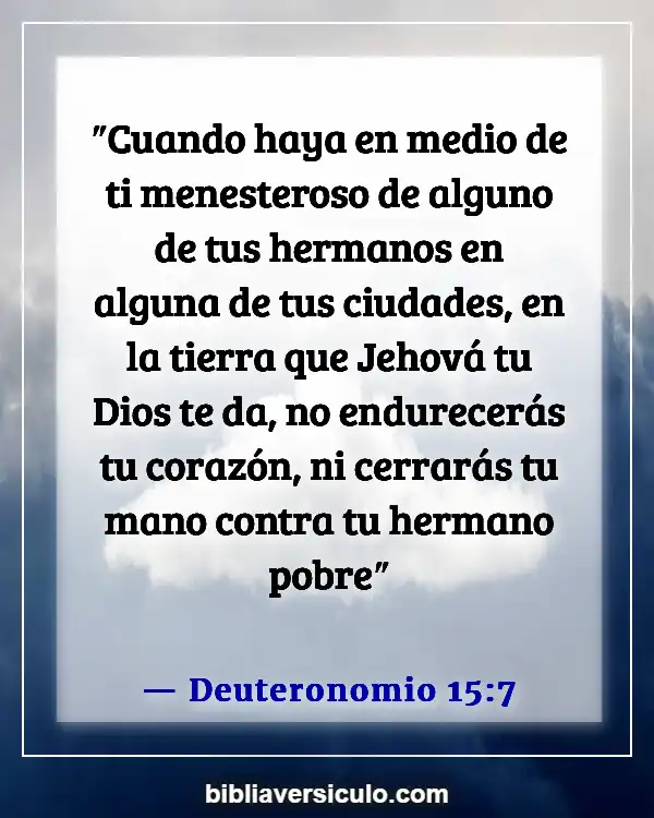 Versículos de la Biblia Sobre Ayudar (Deuteronomio 15:7)