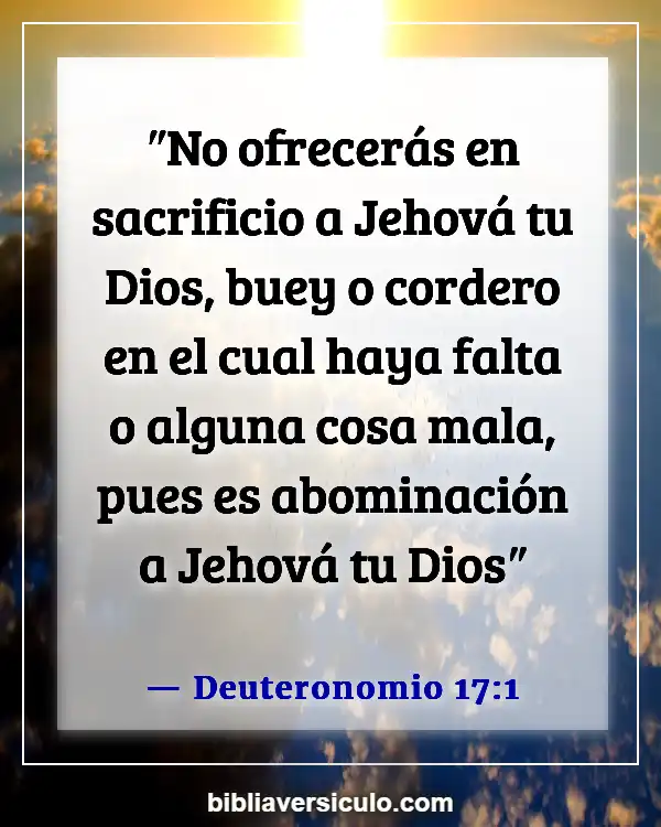 Versículos de la Biblia Sobre Abominación (Deuteronomio 17:1)