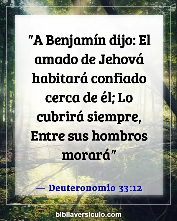 Versículos de la Biblia Sobre Seguridad (Deuteronomio 33:12)