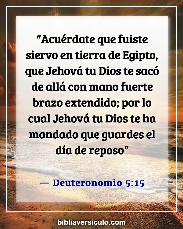 Versículos de la Biblia Sobre Esclavo (Deuteronomio 5:15)