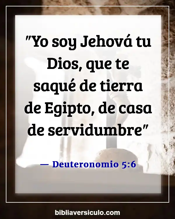 Versículos de la Biblia Sobre Los diez Mandamientos (Deuteronomio 5:6)