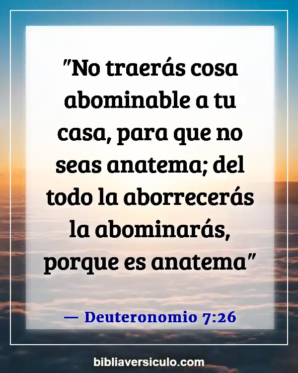 Versículos de la Biblia Sobre Idolatría (Deuteronomio 7:26)