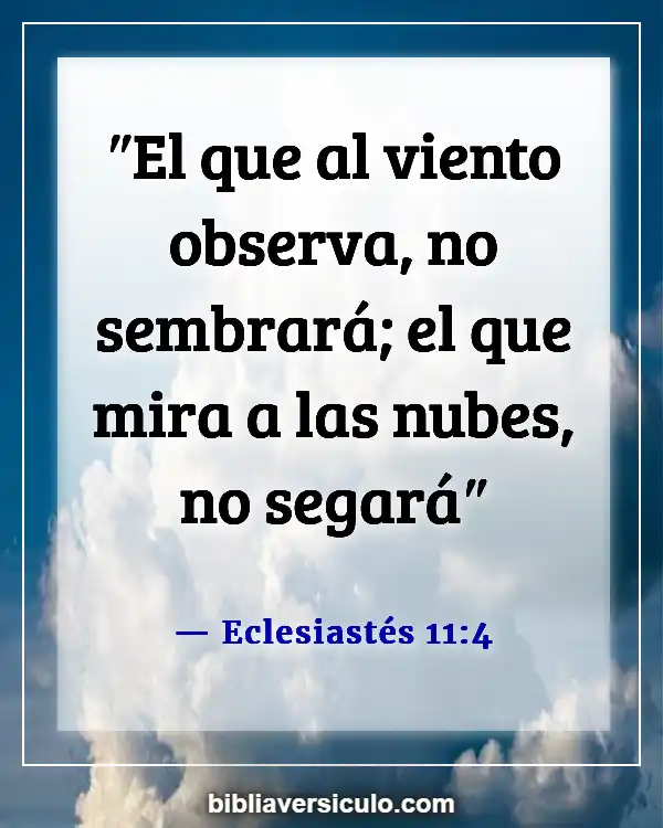 Versículos de la Biblia Sobre Propiedad de la vivienda (Eclesiastés 11:4)