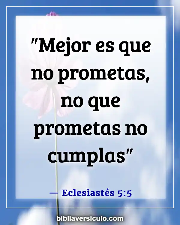 Versículos de la Biblia Sobre Votos (Eclesiastés 5:5)