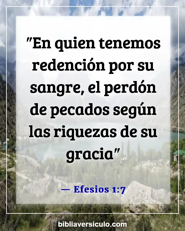 Versículos de la Biblia Sobre Señales del fin de los tiempos (Efesios 1:7)