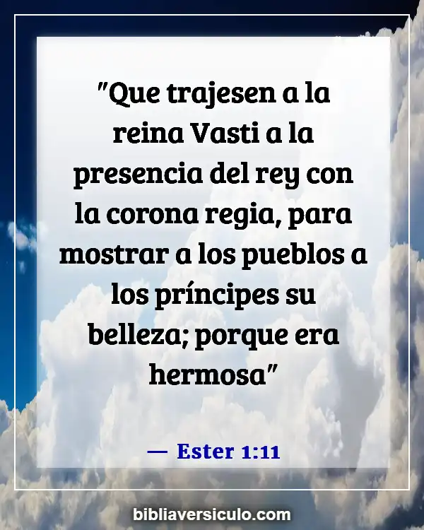 Versículos de la Biblia Sobre Ángeles de la belleza (Ester 1:11)