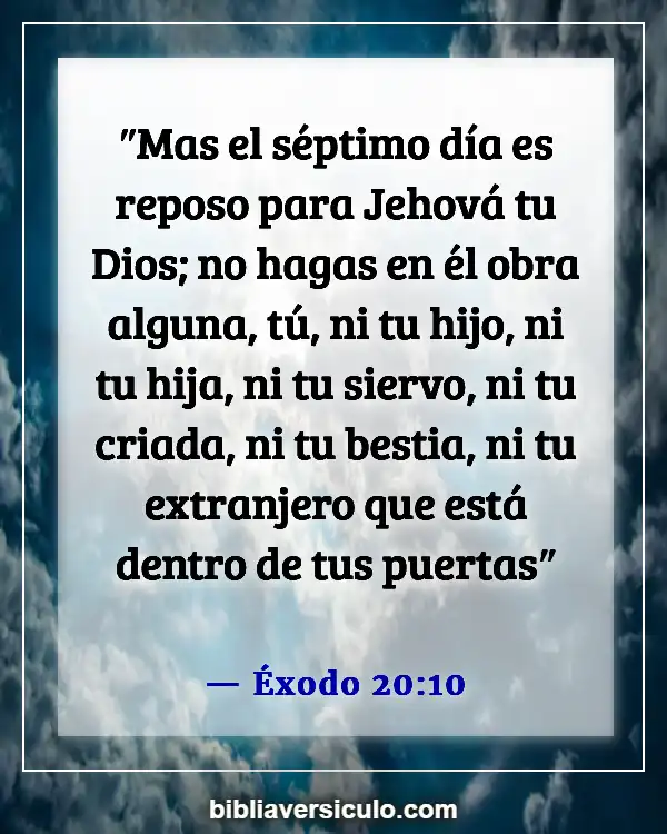 Versículos de la Biblia Sobre Esclavo (Éxodo 20:10)