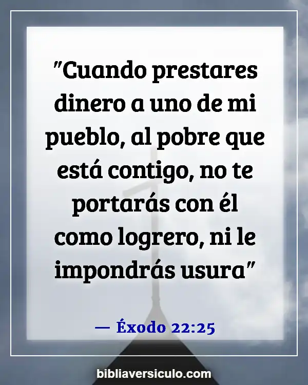 Versículos de la Biblia Sobre Finanzas de la Iglesia (Éxodo 22:25)