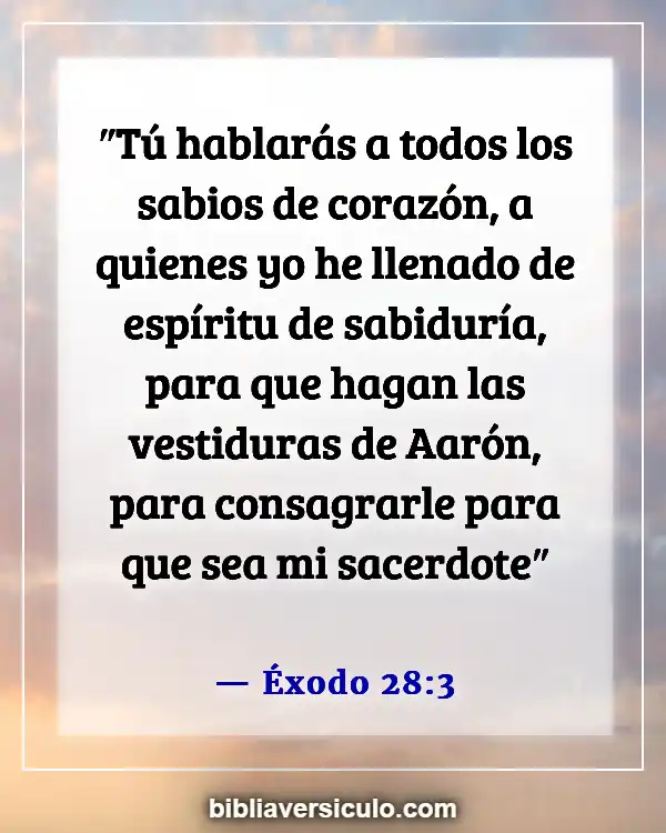 Versículos de la Biblia Sobre Capacidad (Éxodo 28:3)