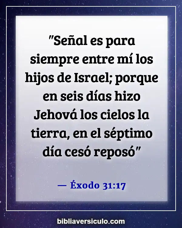 Versículos de la Biblia Sobre Marca de la bestia (Éxodo 31:17)