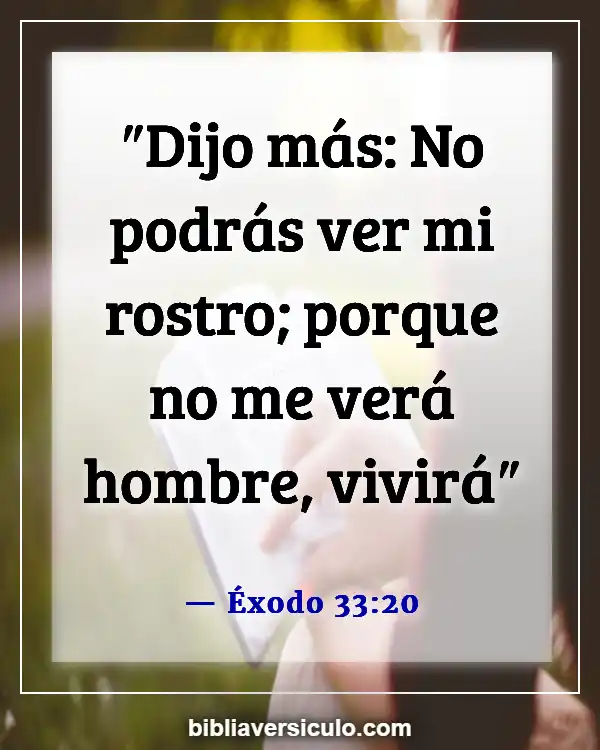Versículos de la Biblia Sobre Admiración (Éxodo 33:20)