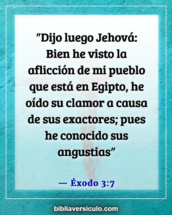 Versículos de la Biblia Sobre Adversidad (Éxodo 3:7)