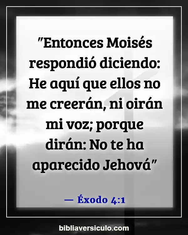 Versículos de la Biblia Sobre Moisés (Éxodo 4:1)