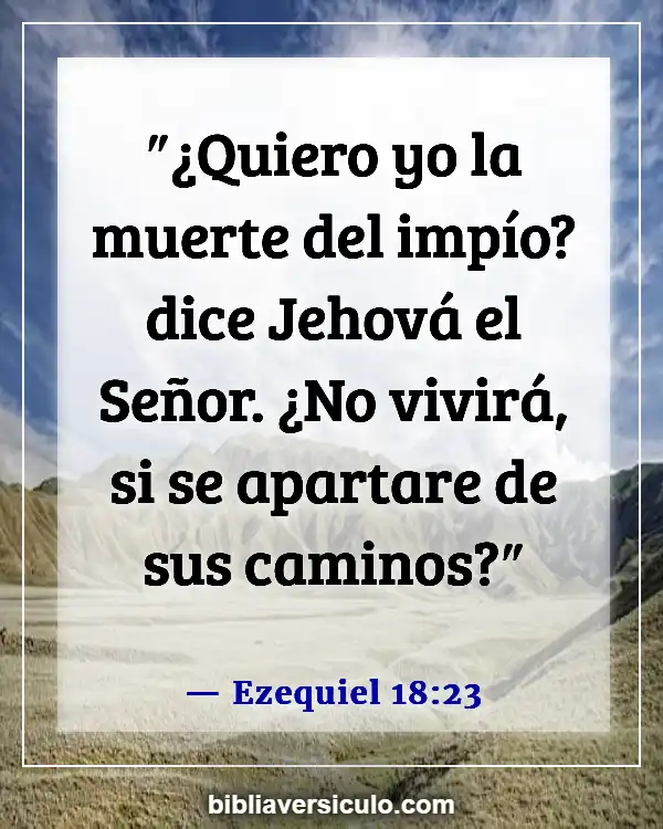 Versículos de la Biblia Sobre Intercambio (Ezequiel 18:23)