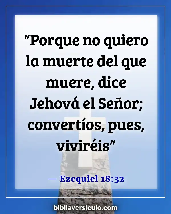 Versículos de la Biblia Sobre Seres queridos fallecidos (Ezequiel 18:32)