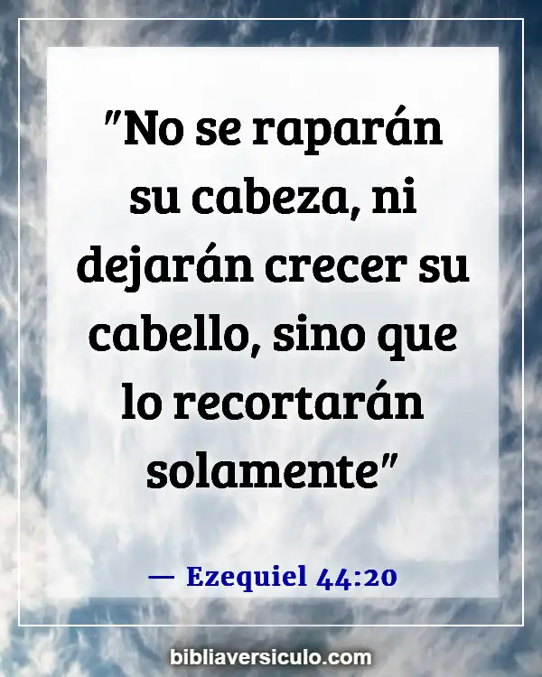 Versículos de la Biblia Sobre Barba (Ezequiel 44:20)