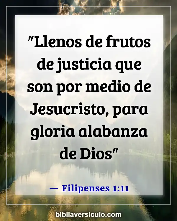 Versículos de la Biblia Sobre Gloria (Filipenses 1:11)