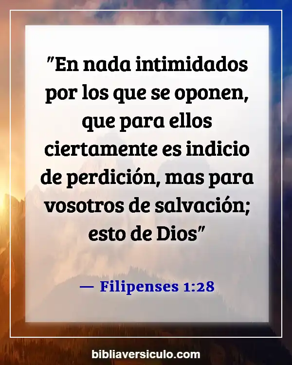 Versículos de la Biblia Sobre Confianza y coraje (Filipenses 1:28)