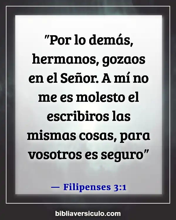 Versículos de la Biblia Sobre Filipenses (Filipenses 3:1)