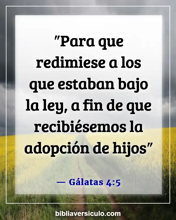 Versículos de la Biblia Sobre Adopción (Gálatas 4:5)