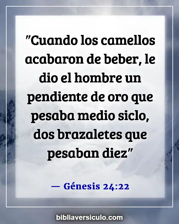 Versículos de la Biblia Sobre Señor de los Anillos (Génesis 24:22)