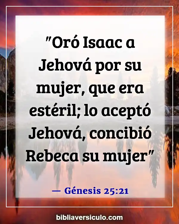 Versículos de la Biblia Sobre Tener bebes (Génesis 25:21)