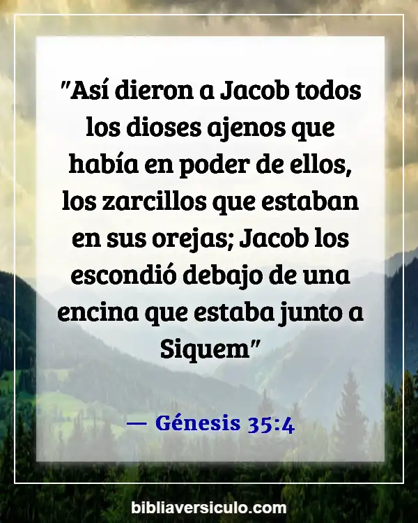 Versículos de la Biblia Sobre Anillos (Génesis 35:4)