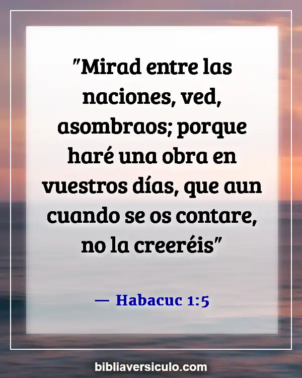 Versículos de la Biblia Sobre Violencia en los medios (Habacuc 1:5)